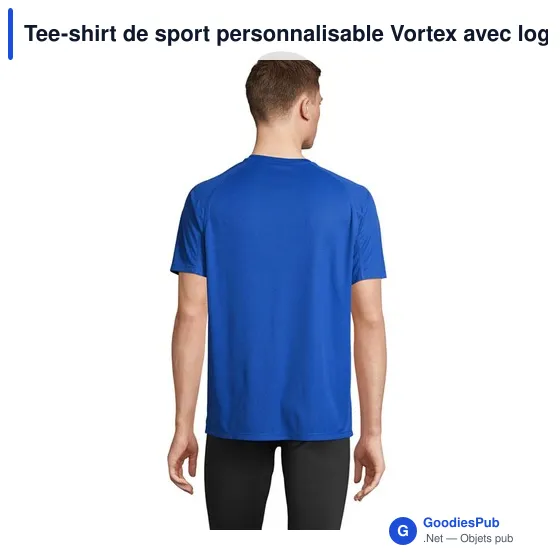 Tee-shirt de sport personnalisable Vortex avec logo - Image 11