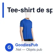 Tee-shirt de sport personnalisable Vortex avec logo - Miniature 12