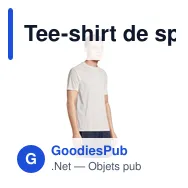 Tee-shirt de sport personnalisable Vortex avec logo - Miniature 3