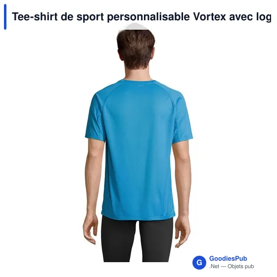 Tee-shirt de sport personnalisable Vortex avec logo - Image 5