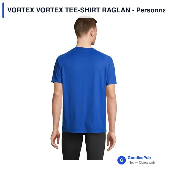 Tee-shirt de sport personnalisable Vortex avec logo - Image 8