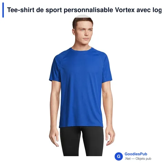 Tee-shirt de sport personnalisable Vortex avec logo - Image 10
