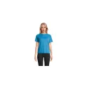 Variante bleu aqua - T-shirt de sport personnalisable Vortex Women Raglan avec logo