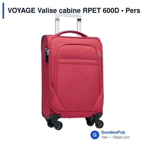 VOYAGE Valise cabine RPET 600D