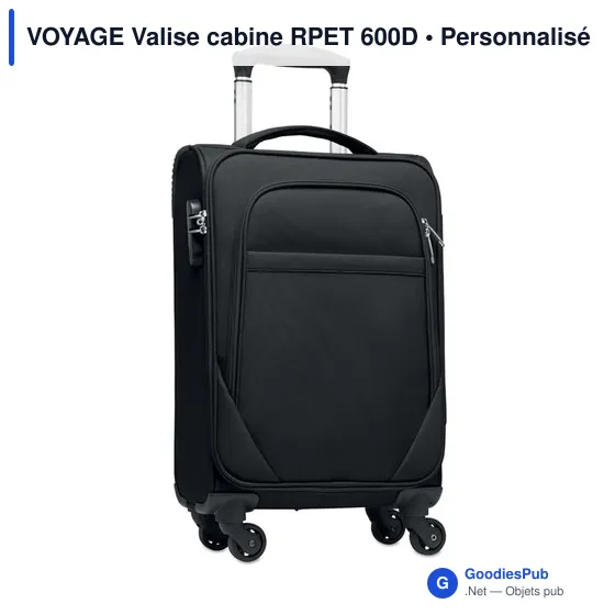 VOYAGE Valise cabine RPET 600D - Image 5