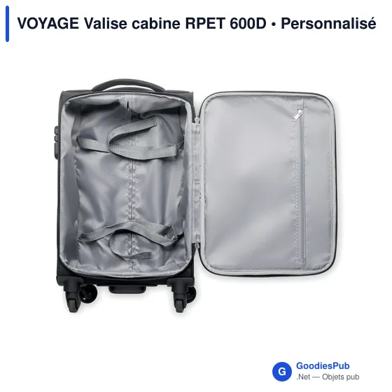 VOYAGE Valise cabine RPET 600D - Image 8