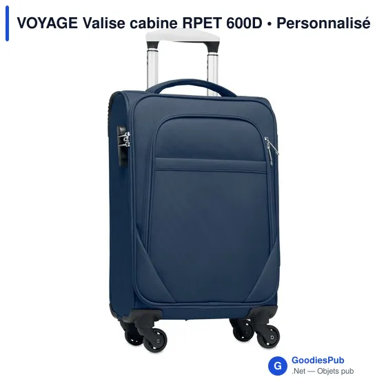 VOYAGE Valise cabine RPET 600D - Image 9