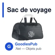 Sac de voyage personnalisable Voyager Weekend Bag avec logo - Miniature 1