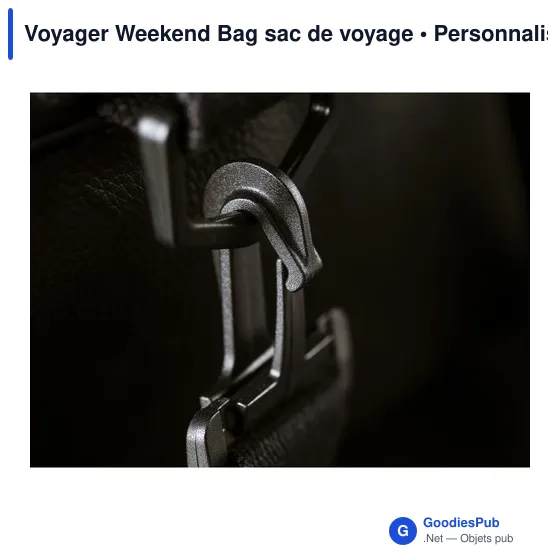 Sac de voyage personnalisable Voyager Weekend Bag avec logo - Image 6
