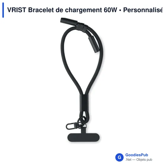 Bracelet de chargement personnalisable 60W avec logo - VRIST - Image 1