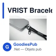Bracelet de chargement personnalisable 60W avec logo - VRIST - Miniature 3