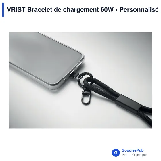 Bracelet de chargement personnalisable 60W avec logo - VRIST - Image 3