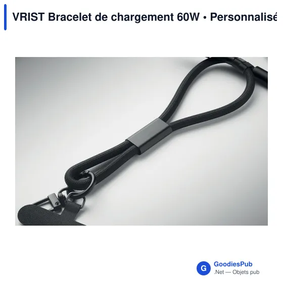 Bracelet de chargement personnalisable 60W avec logo - VRIST - Image 4