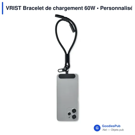 Bracelet de chargement personnalisable 60W avec logo - VRIST - Image 5