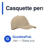 Casquette personnalisable 5 pans en velours avec logo - WALE - Miniature 1