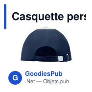 Casquette personnalisable 5 pans en velours avec logo - WALE - Miniature 12