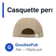 Casquette personnalisable 5 pans en velours avec logo - WALE - Miniature 3