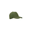 Variante vert armée - Casquette personnalisable 5 pans en velours avec logo - WALE