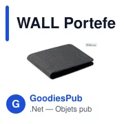 Portefeuille personnalisable avec logo et localisateur intelligent - WALL - Miniature 1