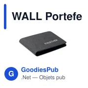 Portefeuille personnalisable avec logo et localisateur intelligent - WALL - Miniature 3