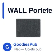 Portefeuille personnalisable avec logo et localisateur intelligent - WALL - Miniature 8