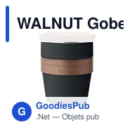 WALNUT Gobelet simple paroi 350 ml - Miniature 1