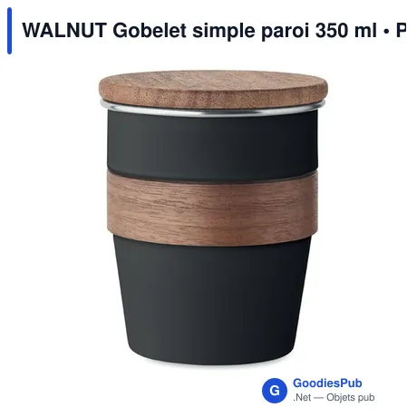 WALNUT Gobelet simple paroi 350 ml