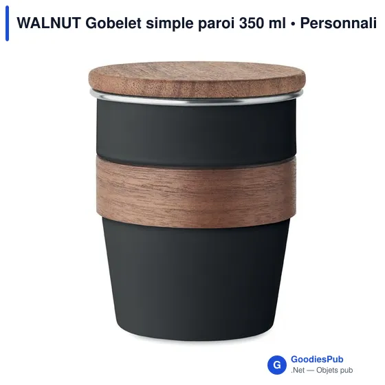WALNUT Gobelet simple paroi 350 ml - Image 1