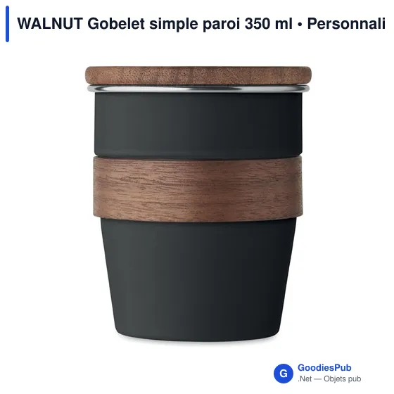 WALNUT Gobelet simple paroi 350 ml - Image 2
