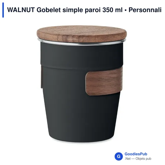 WALNUT Gobelet simple paroi 350 ml - Image 3