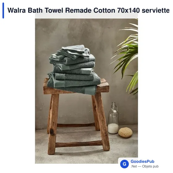 Serviette de bain personnalisable Walra avec logo en coton recyclé - Image 11