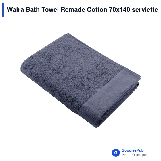 Serviette de bain personnalisable Walra avec logo en coton recyclé - Image 3