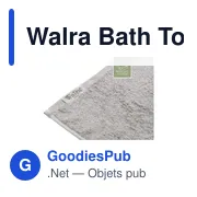 Serviette de bain personnalisable Walra avec logo en coton recyclé - Miniature 5