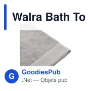 Serviette de bain personnalisable Walra avec logo en coton recyclé - Miniature 6