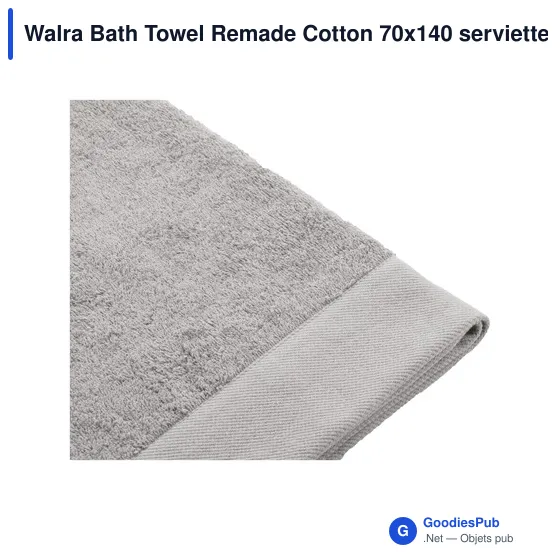 Serviette de bain personnalisable Walra avec logo en coton recyclé - Image 6