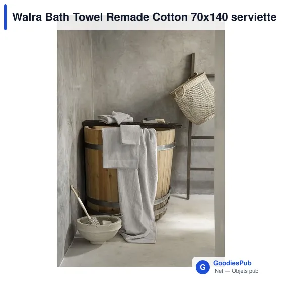Serviette de bain personnalisable Walra avec logo en coton recyclé - Image 7