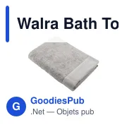 Serviette de bain personnalisable Walra avec logo en coton recyclé - Miniature 8