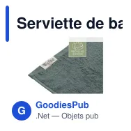 Serviette de bain personnalisable Walra avec logo en coton recyclé - Miniature 9
