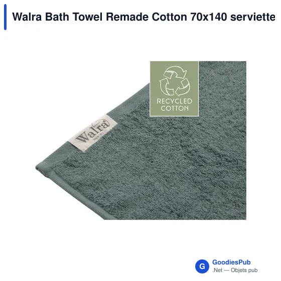 Serviette de bain personnalisable Walra avec logo en coton recyclé - Image 9