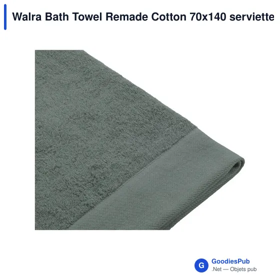 Serviette de bain personnalisable Walra avec logo en coton recyclé - Image 10