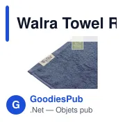 Serviette de toilette personnalisable Walra Towel Remade Cotton 50 x 100 avec logo - Miniature 1