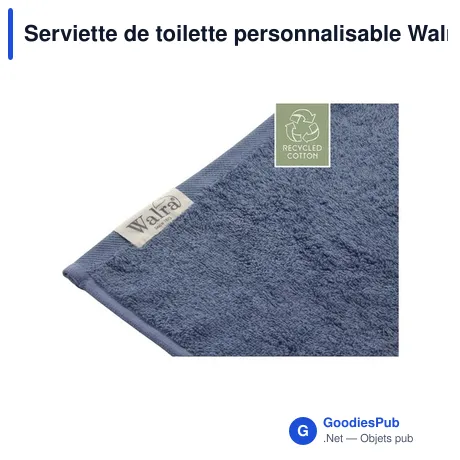 Serviette de toilette personnalisable Walra Towel Remade Cotton 50 x 100 avec logo