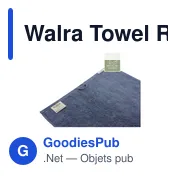 Serviette de toilette personnalisable Walra Towel Remade Cotton 50 x 100 avec logo - Miniature 2