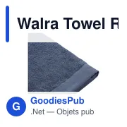 Serviette de toilette personnalisable Walra Towel Remade Cotton 50 x 100 avec logo - Miniature 3