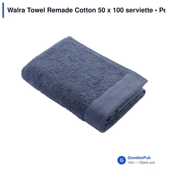 Serviette de toilette personnalisable Walra Towel Remade Cotton 50 x 100 avec logo - Image 5