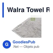 Serviette de toilette personnalisable Walra Towel Remade Cotton 50 x 100 avec logo - Miniature 6