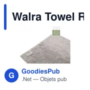 Serviette de toilette personnalisable Walra Towel Remade Cotton 50 x 100 avec logo - Miniature 7