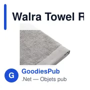 Serviette de toilette personnalisable Walra Towel Remade Cotton 50 x 100 avec logo - Miniature 8
