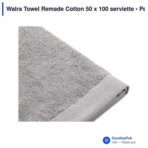 Serviette de toilette personnalisable Walra Towel Remade Cotton 50 x 100 avec logo - Image 8