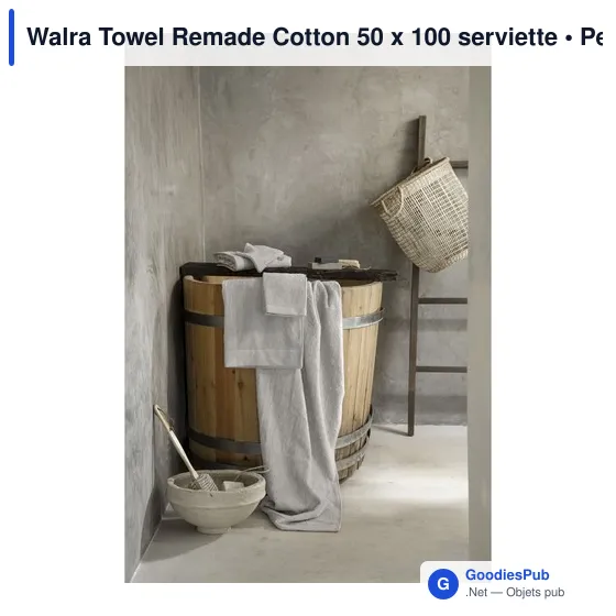Serviette de toilette personnalisable Walra Towel Remade Cotton 50 x 100 avec logo - Image 9